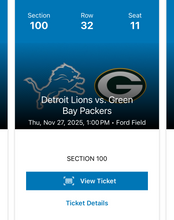 Load image into Gallery viewer, 🦁 Detroit Lions Ticket Raffle
